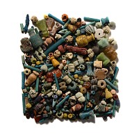 Egyptian and Other Faience Amulet and Bead Group