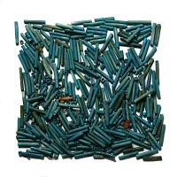 Egyptian Bright Blue Faience Tubular and Other Bead Group