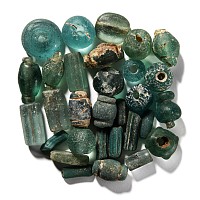 Roman Aqua-Coloured Blue Glass Bead Collection