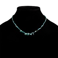 Western Asiatic Blue Glass Bead Necklace String