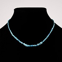 Western Asiatic Turquoise Blue Glass Bead Necklace String