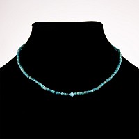 Western Asiatic Turquoise Blue Glass Bead Necklace String