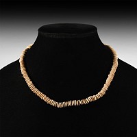 Mesopotamian Alabaster Disc Bead Necklace String