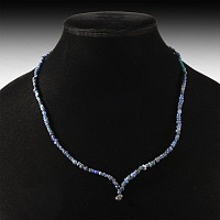 Roman Deep Blue Glass and Other Bead Necklace String