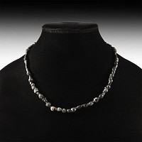 Roman Black Glass and Other Bead Necklace String