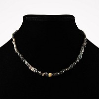 Roman Black Glass and Other Bead Necklace String