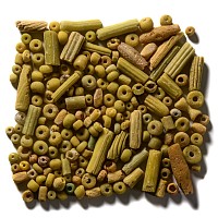 Roman Yellow Glass Necklace Bead Group