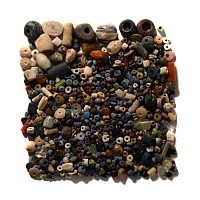 Western Asiatic Mixed Stone and Glass Necklace Bead Collection