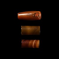 Tibetan Style Giant Carnelian Necklace Bead Group
