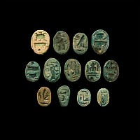 Egyptian Style Faience Scarab Collection