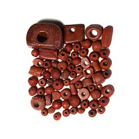 Roman Red Glass and Jasper Bead Collection