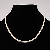 Western Asiatic White Stone Bead Necklace