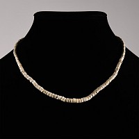Western Asiatic White Stone Bead Necklace