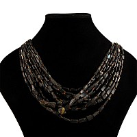 Black and Other Glass Bead Necklace Collection