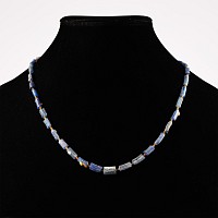 Blue Glass Bead Necklace String