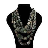 Turquoise Glass Bead Necklace Collection