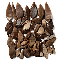 Stone Age Flint Leaf-Shaped Arrowhead Collection