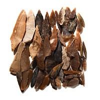 Stone Age Flint Arrowhead and Blade Collection