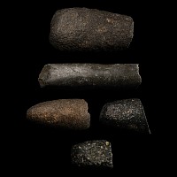 Stone Age Pecked and Ground Axehead Fragment Group