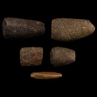 Stone Age Pecked and Ground Axeheads and Fragment Group
