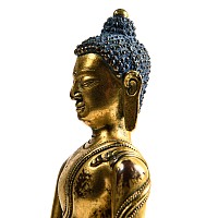 Sino-Tibetan Gilt Bronze Seated Buddha