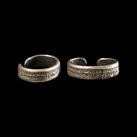 Medieval Silver Ring with Black Letter Inscription