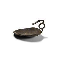 Roman Pewter Cignus Spoon with Coiled Swan-Neck Handle