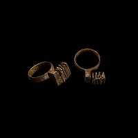 Roman Bronze Ring Key
