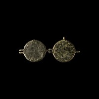 Medieval Bronze Pocket Folding Mirror Case