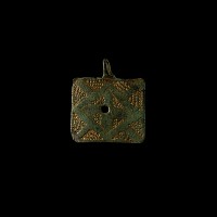 Medieval Gilt Bronze Knight's Horse Harness Pendant