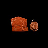 Roman Redware Sherd Group with Lions
