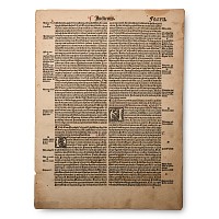 Medieval Judges Bible Page by Johann Gruninger