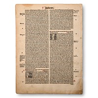 Medieval Judges Bible Page by Johann Gruninger