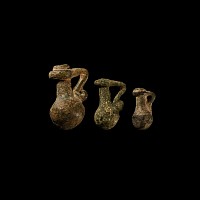Roman Bronze Jug Weight Collection