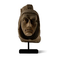 Medieval Limestone Corbel Head