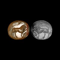 Gemstone with Lion