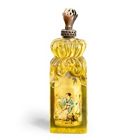 Chinese Glass Snuff Bottle with Figural Scene and Seal Base, Signed Zhou Leyuan