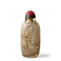 Chinese Crystal Carved Snuff Bottle