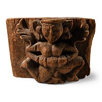 Gujarat Winged Female Wood Carving