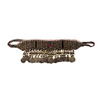 Bedouin Silver-Coloured Metal Coin Necklace