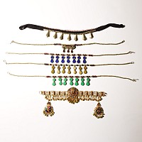 Bedouin Silver-Coloured Metal Necklace Collection