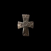 Byzantine Silver Cross Brooch