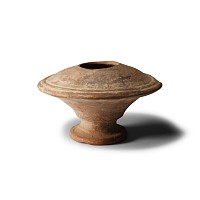 Roman Period Terracotta Footed Vessel
