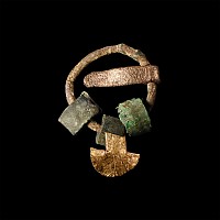 Viking Bronze Ring Brooch with Amulets