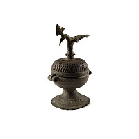 Post Medieval Bronze Lidded Vessel