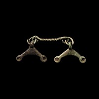 Iron Age Celtic Bronze Pendant Pair