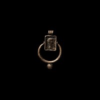 Silver Swivel Pendant with Roman Coin