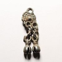 Viking Age Bronze Pendant with Bell Drops