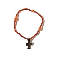 Byzantine Bead Bracelet with Cross