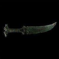 Achaemenid Style Bronze Dagger with Animal Hilt